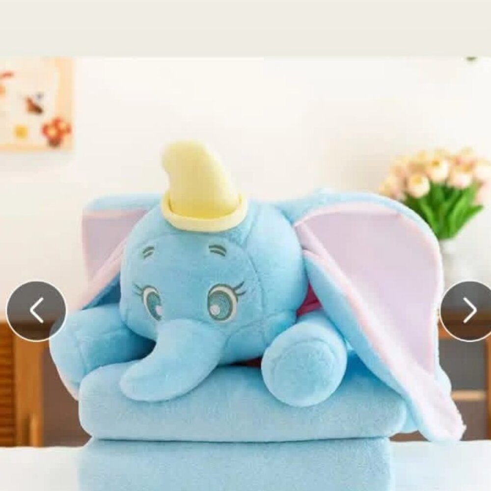 New Blue Elephant Plushy with baby Blanket